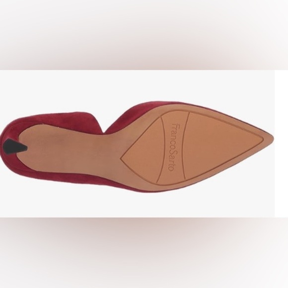 Franco Sarto Women's Tana Pointed Toe D'Orsay Mid Heel Pump - Picture 5 of 6